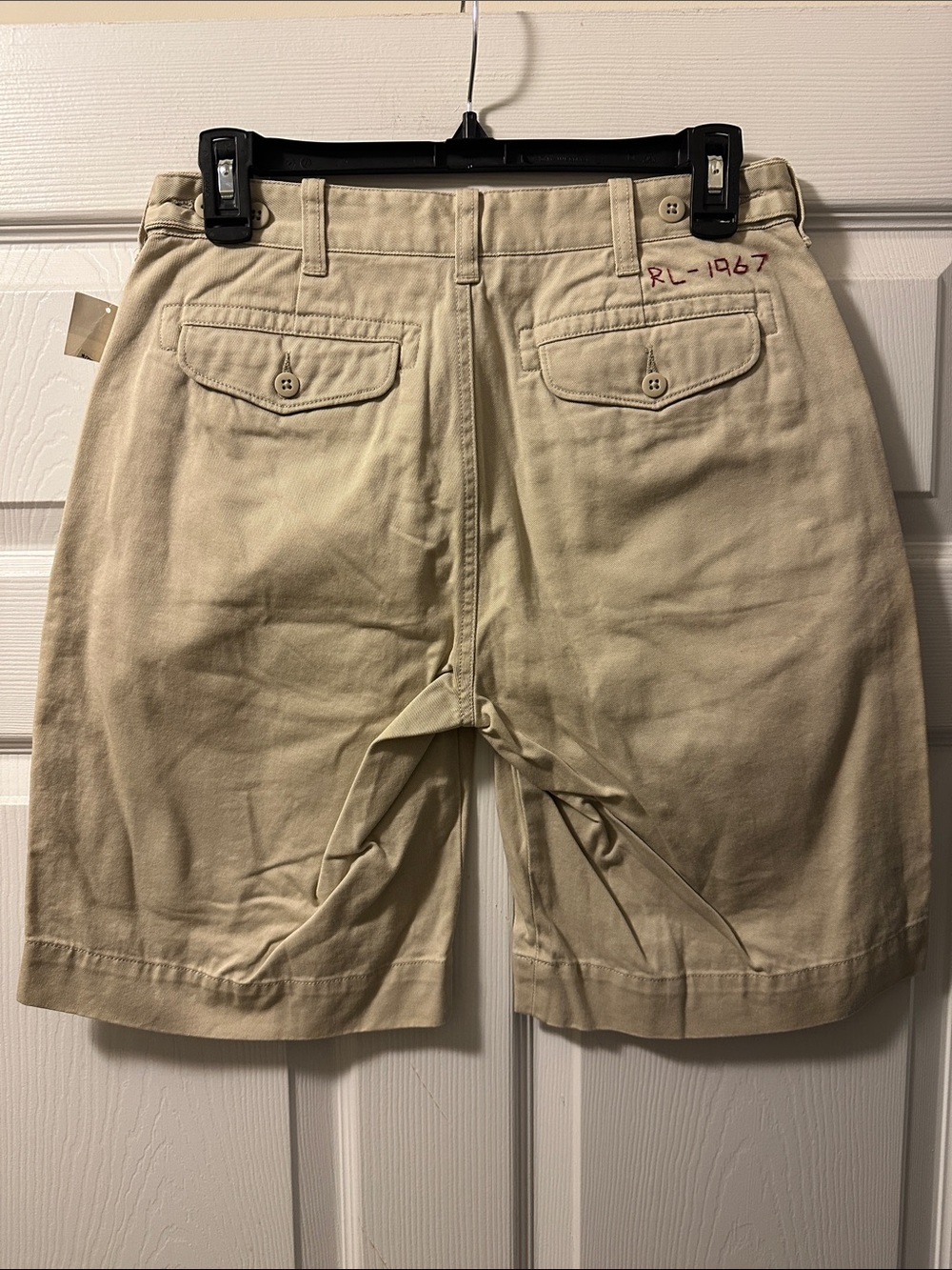 NWOT Boy’s Polo by Ralph Lauren Flat-Front Cotton Shorts in Light Beige  Size 18